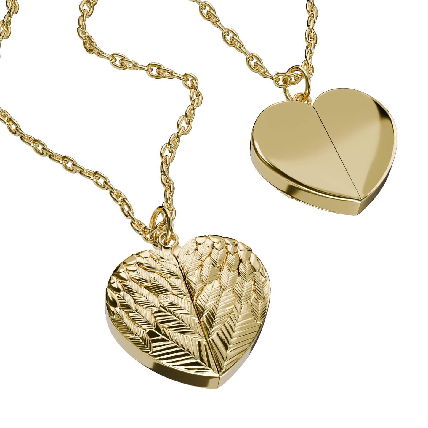 Wings of Love – Heart with Wings Necklace for Couples in Silver or Gold