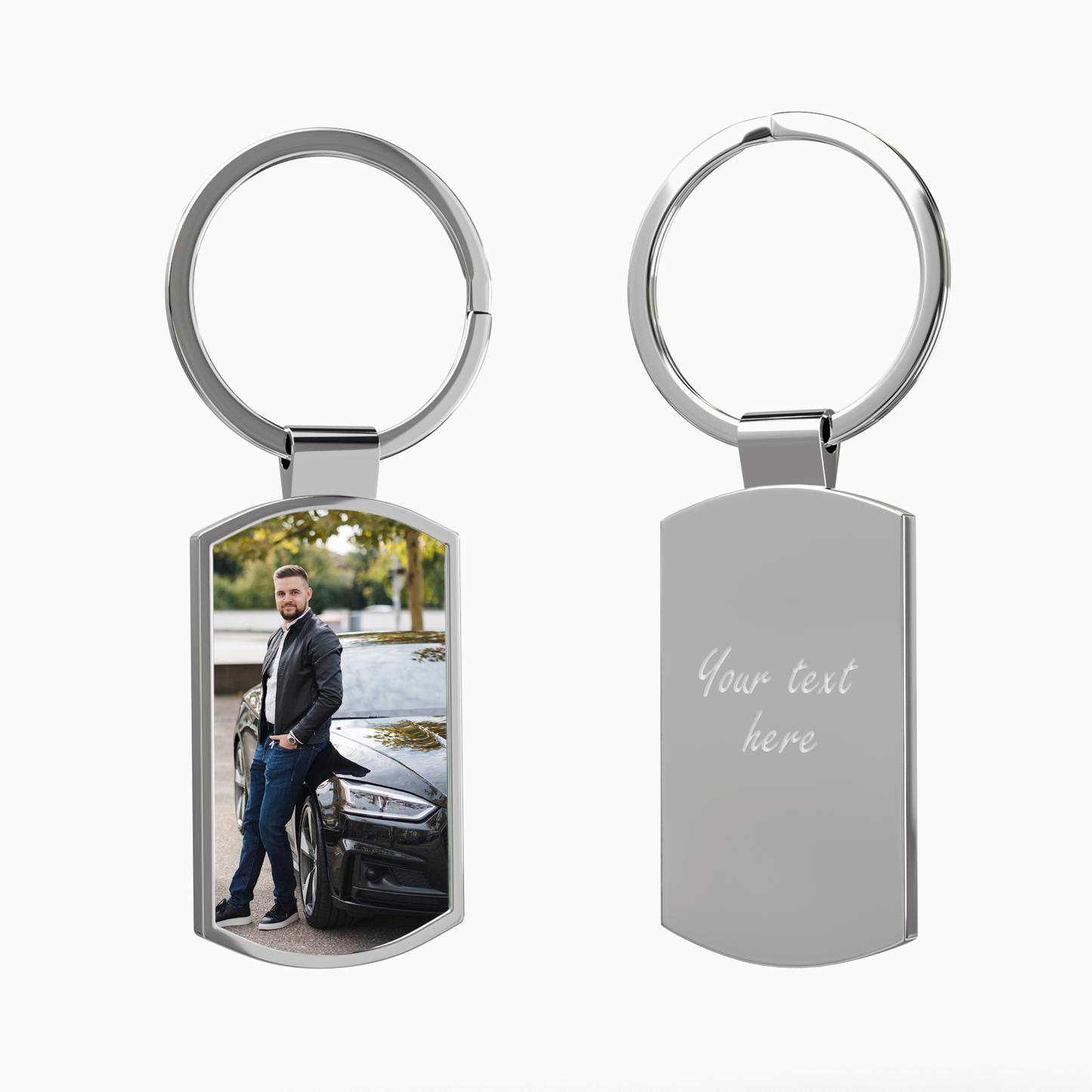 Custom Engraved Silver Keyring – A Meaningful Gift for Him