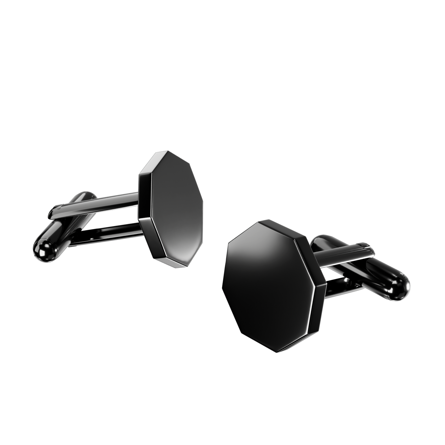Custom Hexagon Cufflinks for Him – Sleek, Stylish & Personalised in 4 Luxe Finishes