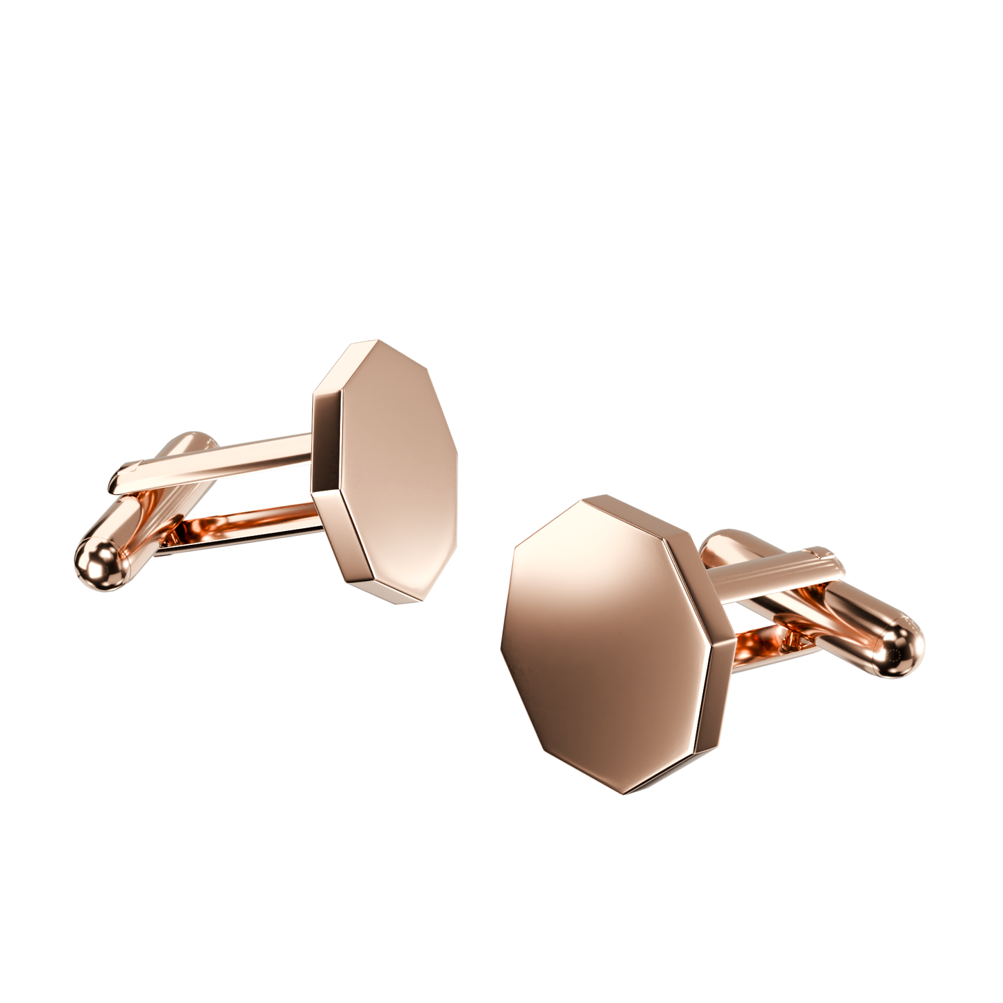 Custom Hexagon Cufflinks for Him – Sleek, Stylish & Personalised in 4 Luxe Finishes