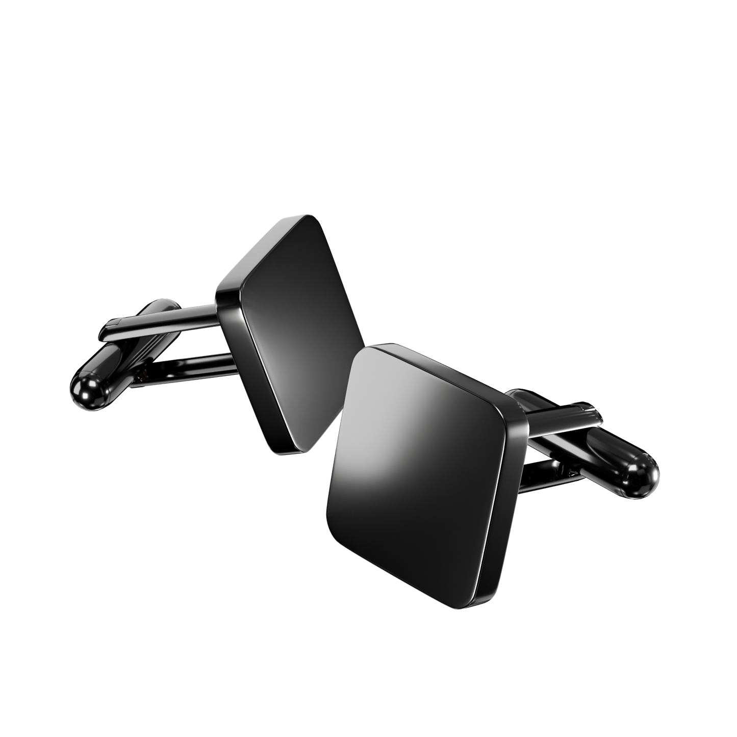 Personalised Square Cufflinks – Elegant Gift for Him in Silver, Gold, Black & Rose Gold