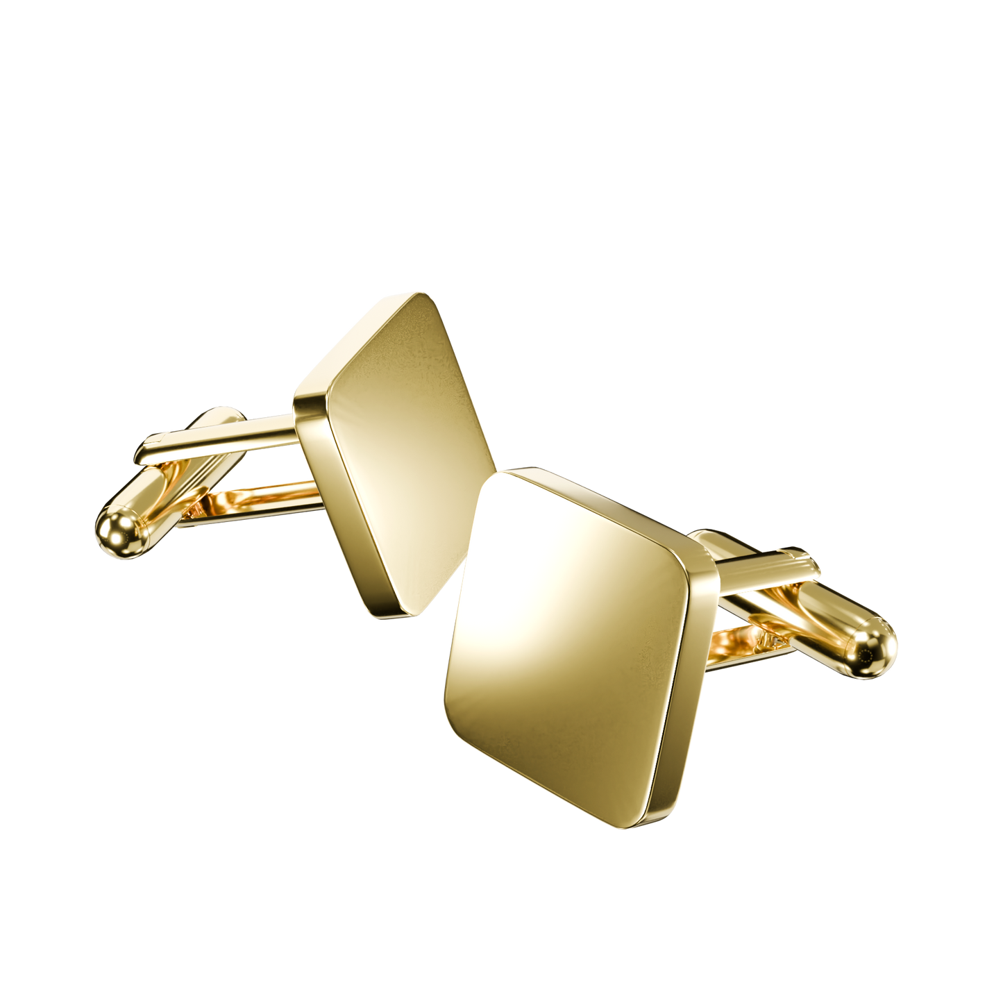 Personalised Square Cufflinks – Elegant Gift for Him in Silver, Gold, Black & Rose Gold