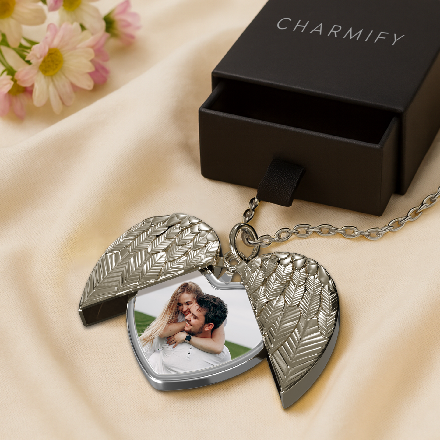 Love in Flight – Heart with Wings Necklace for Her