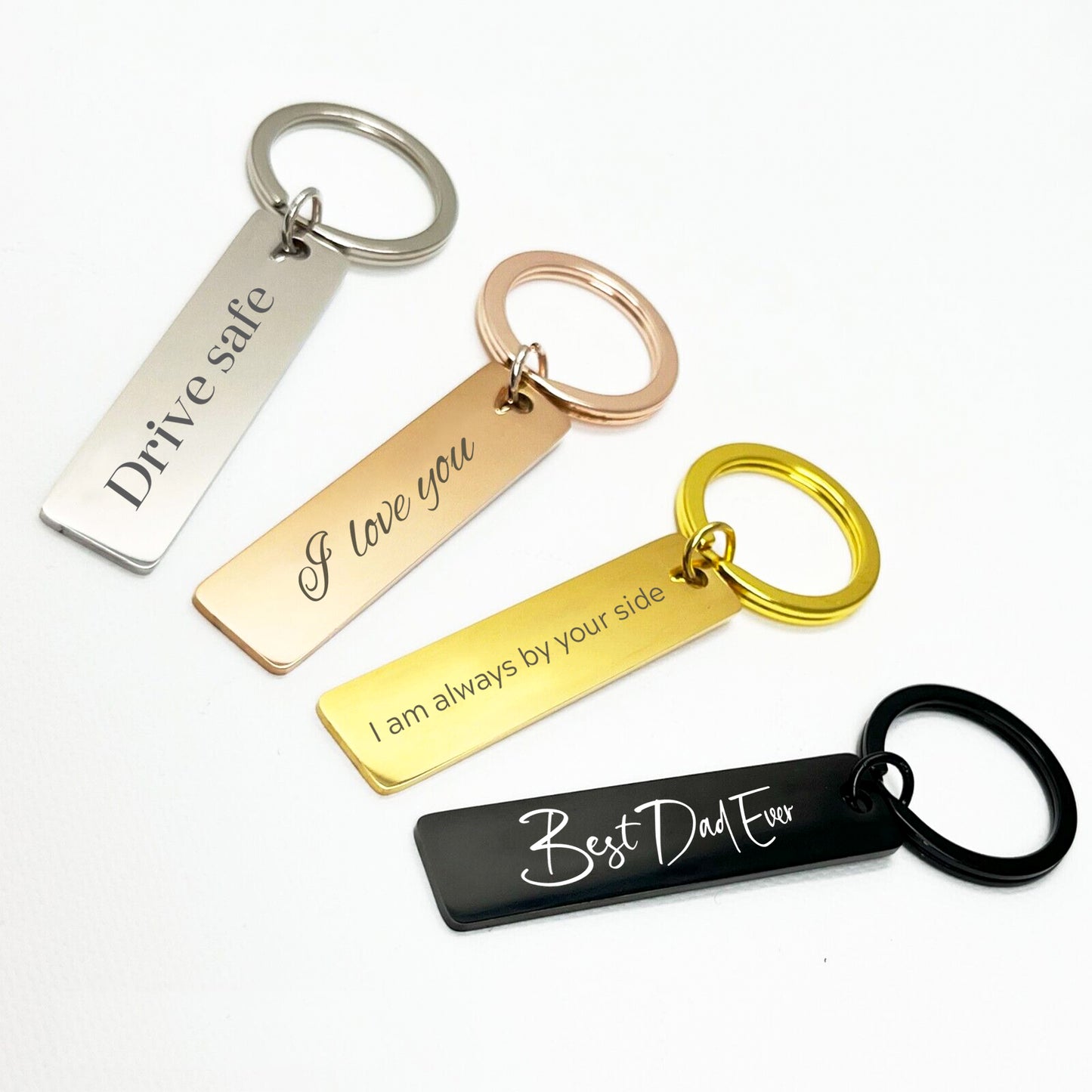 Custom Rectangle Keychain - Engraved Just for You