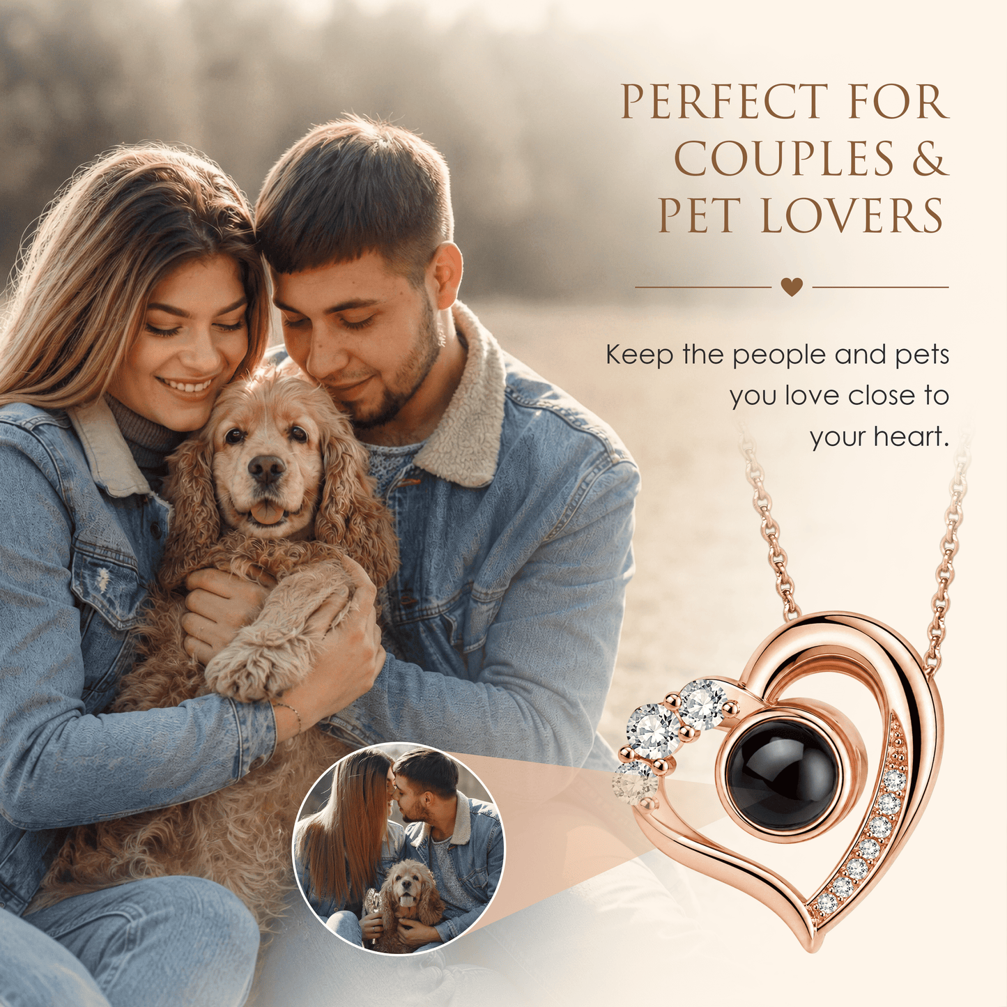 The Secret Close to Your Heart — Personalised Photo Projection Necklace