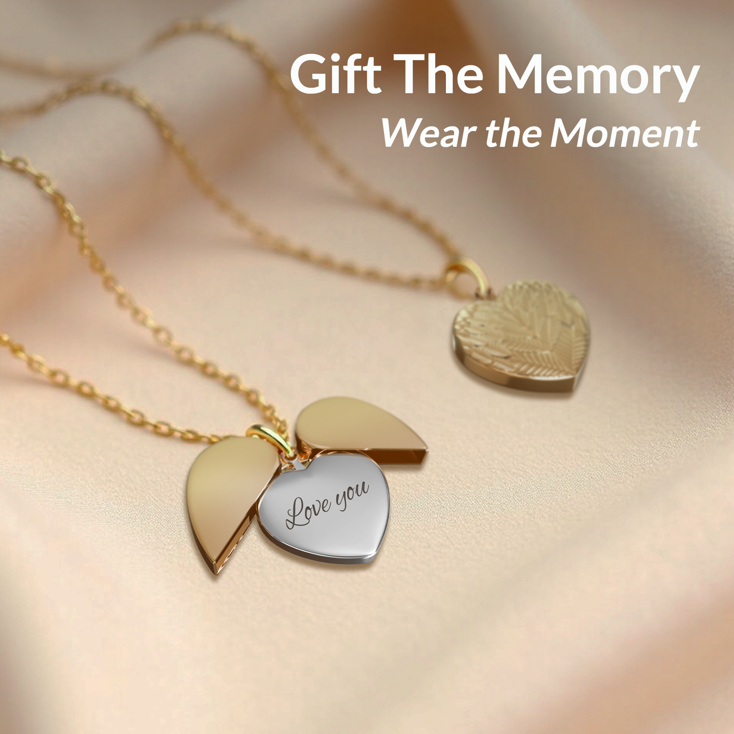 Wings of Love – Men’s Heart Necklace in Silver or Gold, A Symbol of Connection