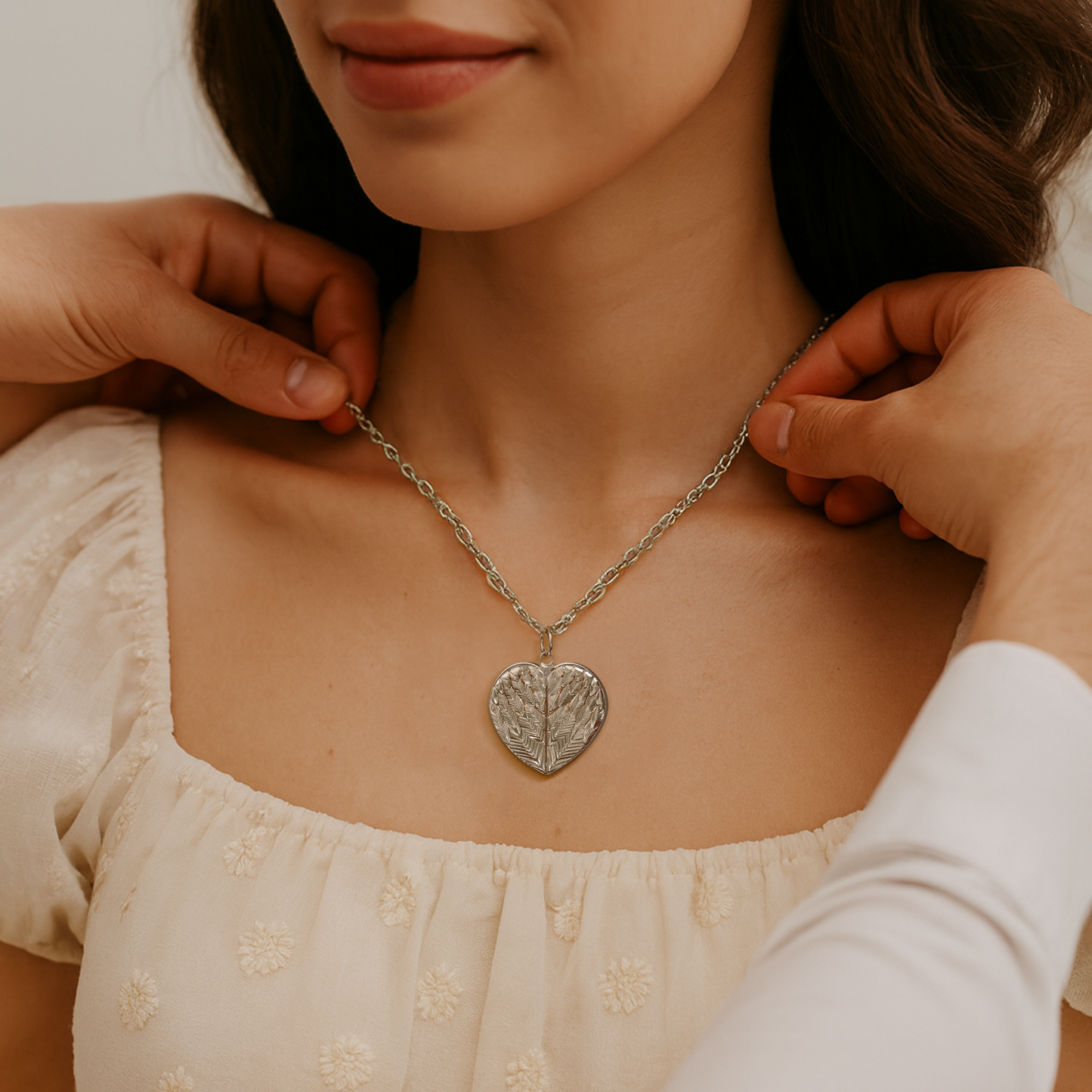 Love in Flight – Heart with Wings Necklace for Her