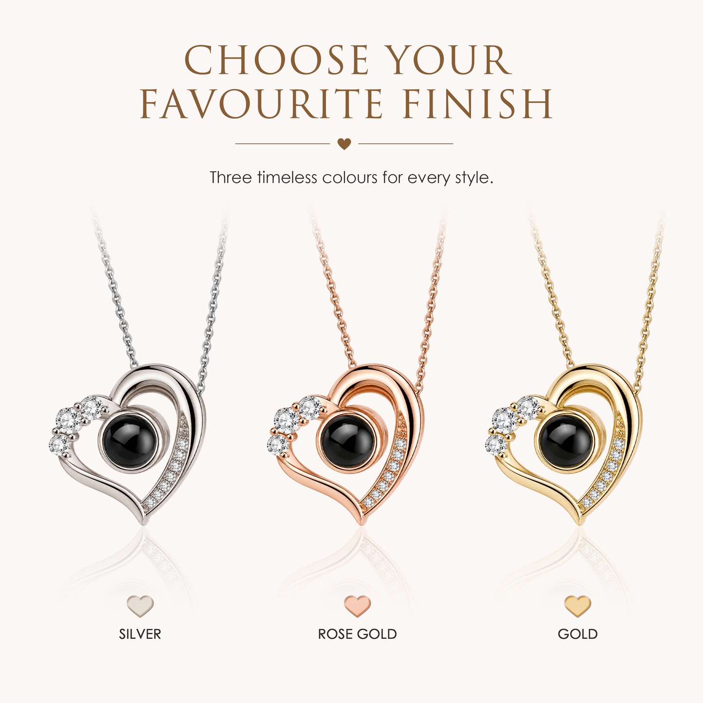 The Secret Close to Your Heart — Personalised Photo Projection Necklace