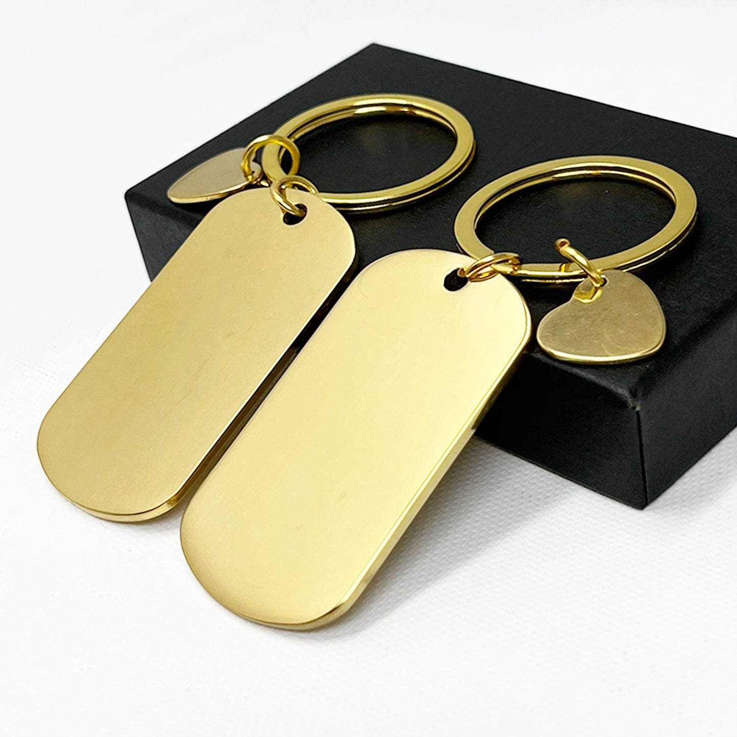 Personalised Keychain with Heart – Custom Engraving for a Special Touch