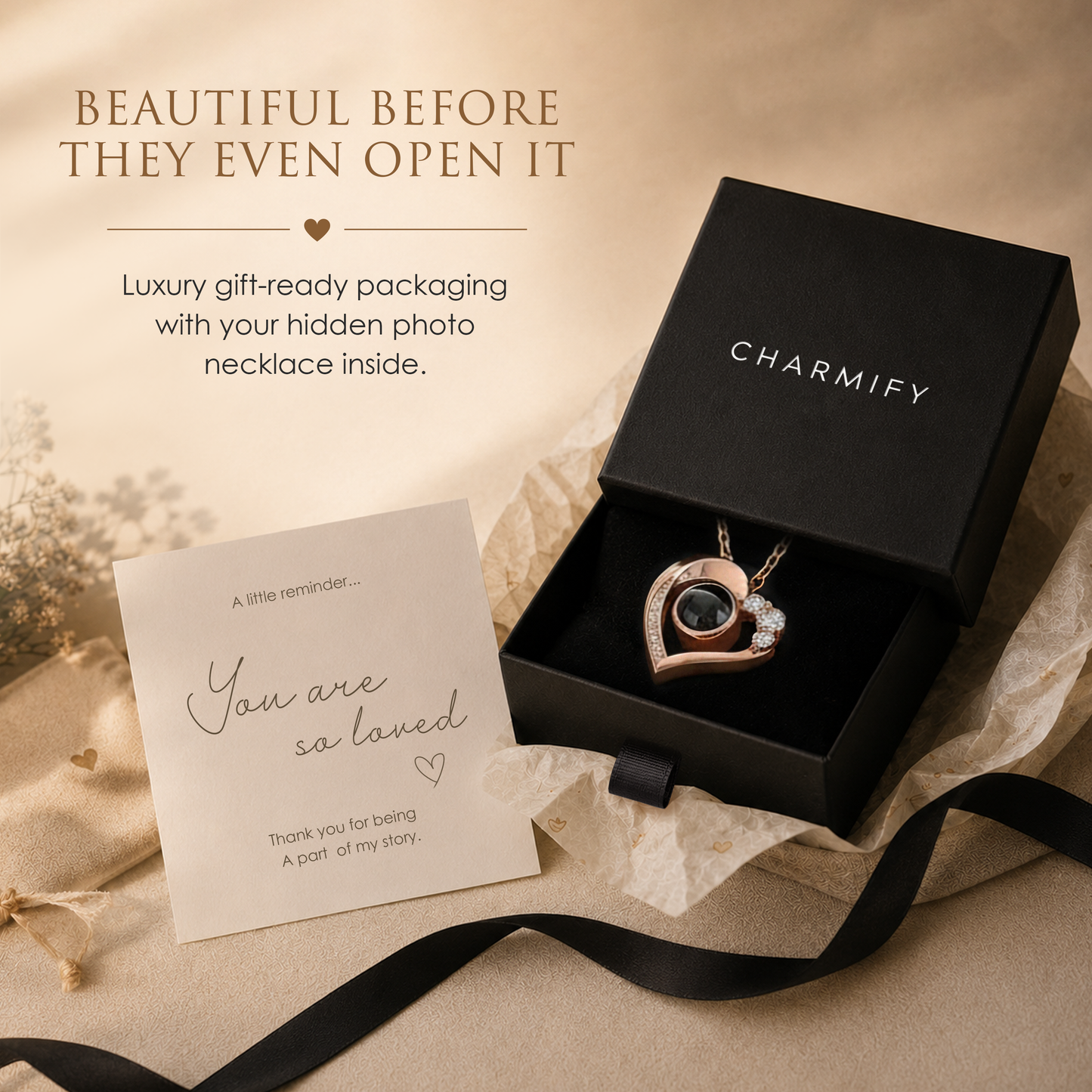 The Secret Close to Your Heart — Personalised Photo Projection Necklace