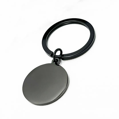 Custom Engraved Round Keychain - Personalised Gift