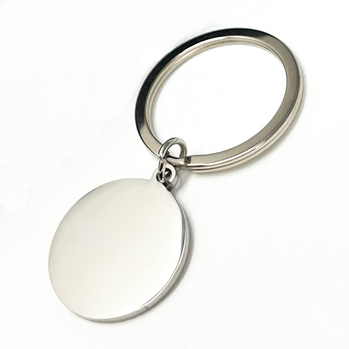 Custom Engraved Round Keychain - Personalised Gift