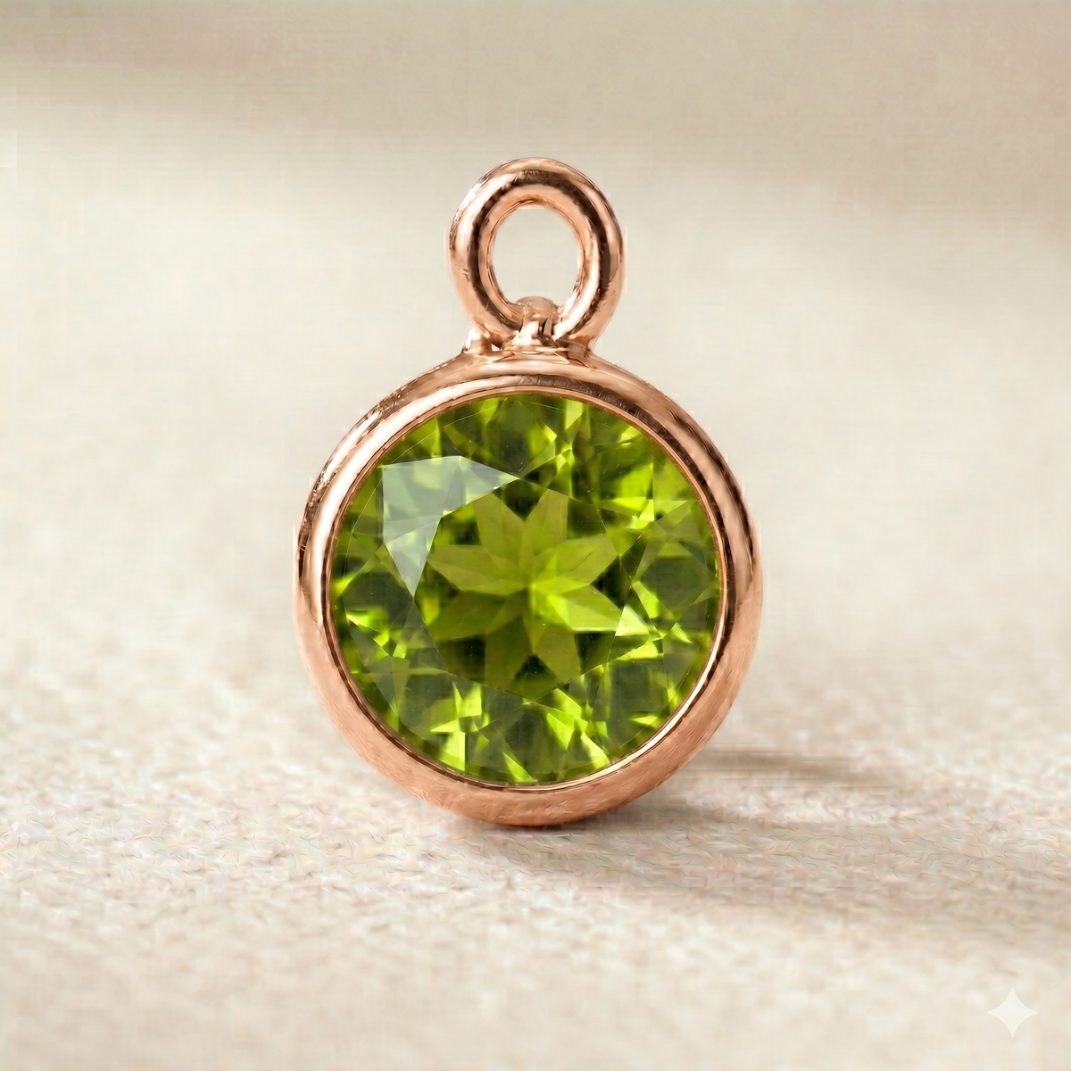 Personalised Initial & Birthstone Disc Necklace
