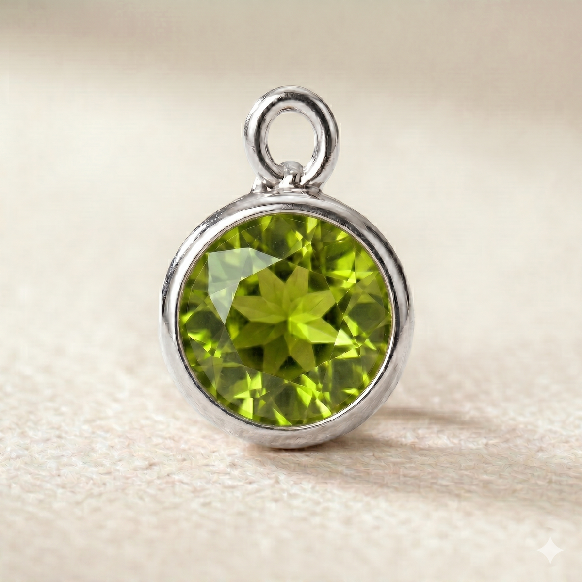 Personalised Initial & Birthstone Disc Necklace
