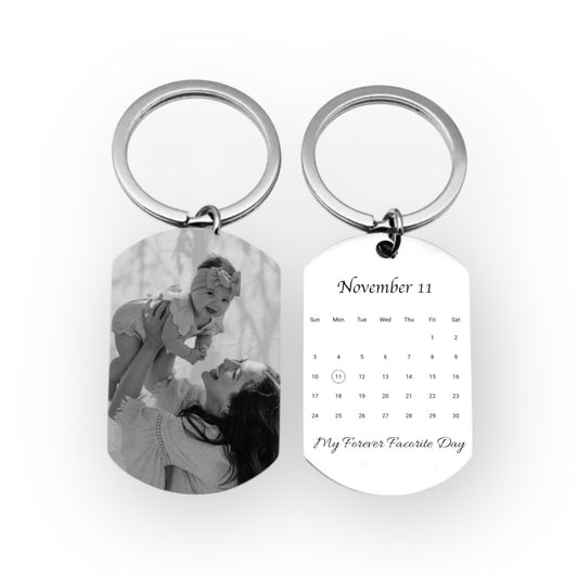 Personalised Photo & Calendar Keychain