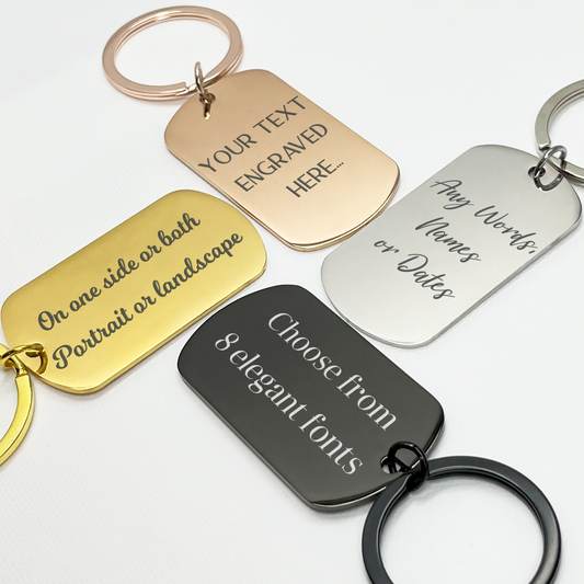 Personalised Engraved Keychain - Custom Made Just for You
