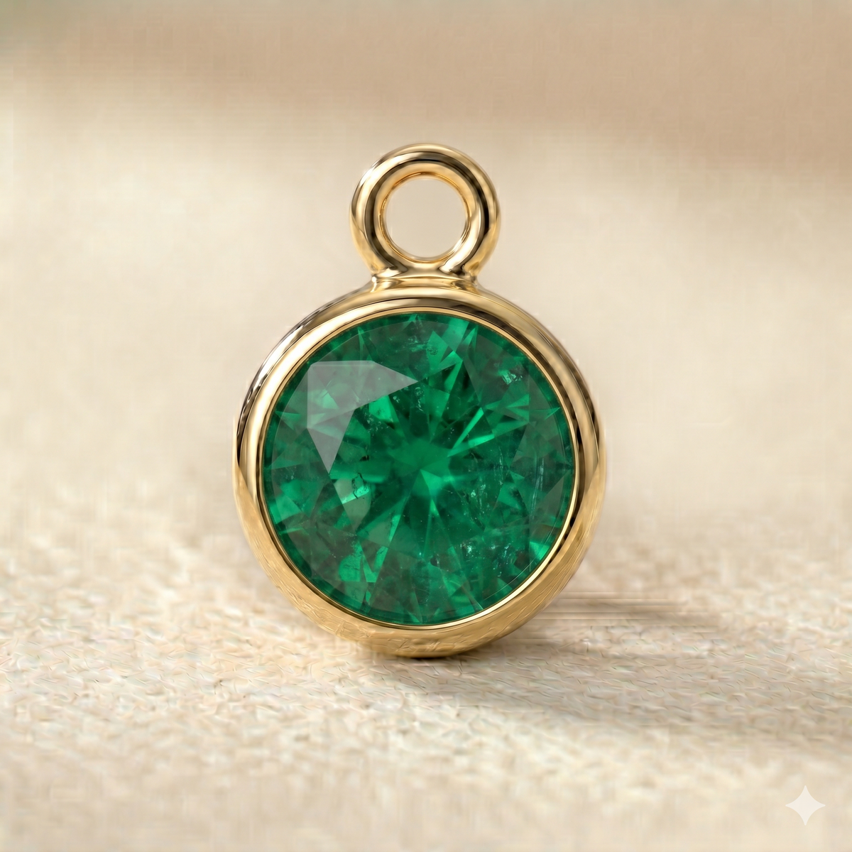 Personalised Initial & Birthstone Disc Necklace