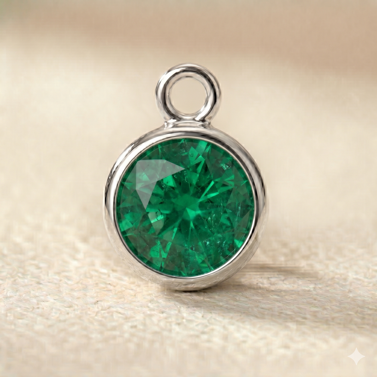 Personalised Initial & Birthstone Disc Necklace