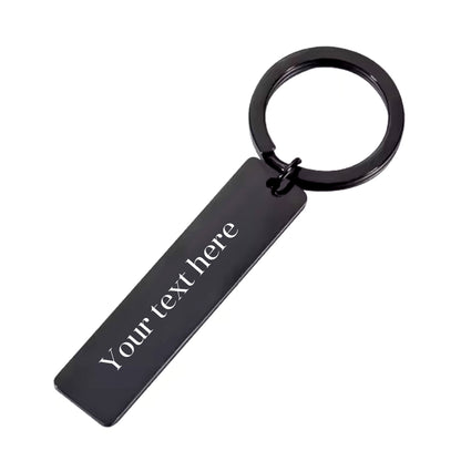 Custom Rectangle Keychain - Engraved Just for You