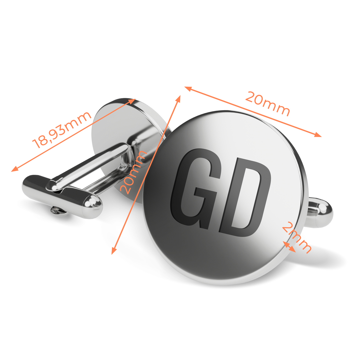 Personalised Cufflinks in Silver, Gold, Black, and Rose Gold – The Perfect Gift for Him