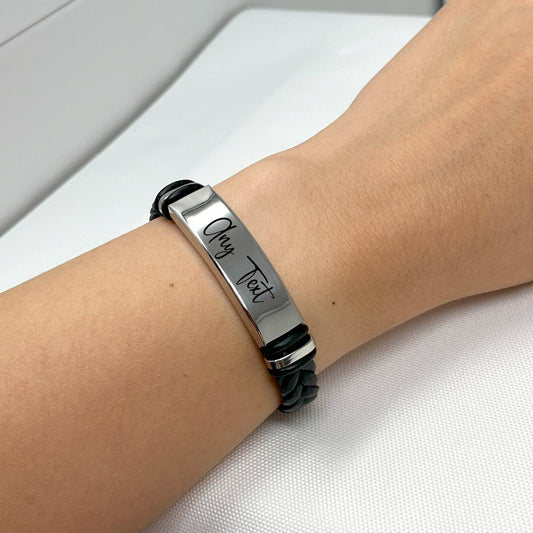A Gift He’ll Treasure – Personalised Men’s Bracelet with Custom Engraving