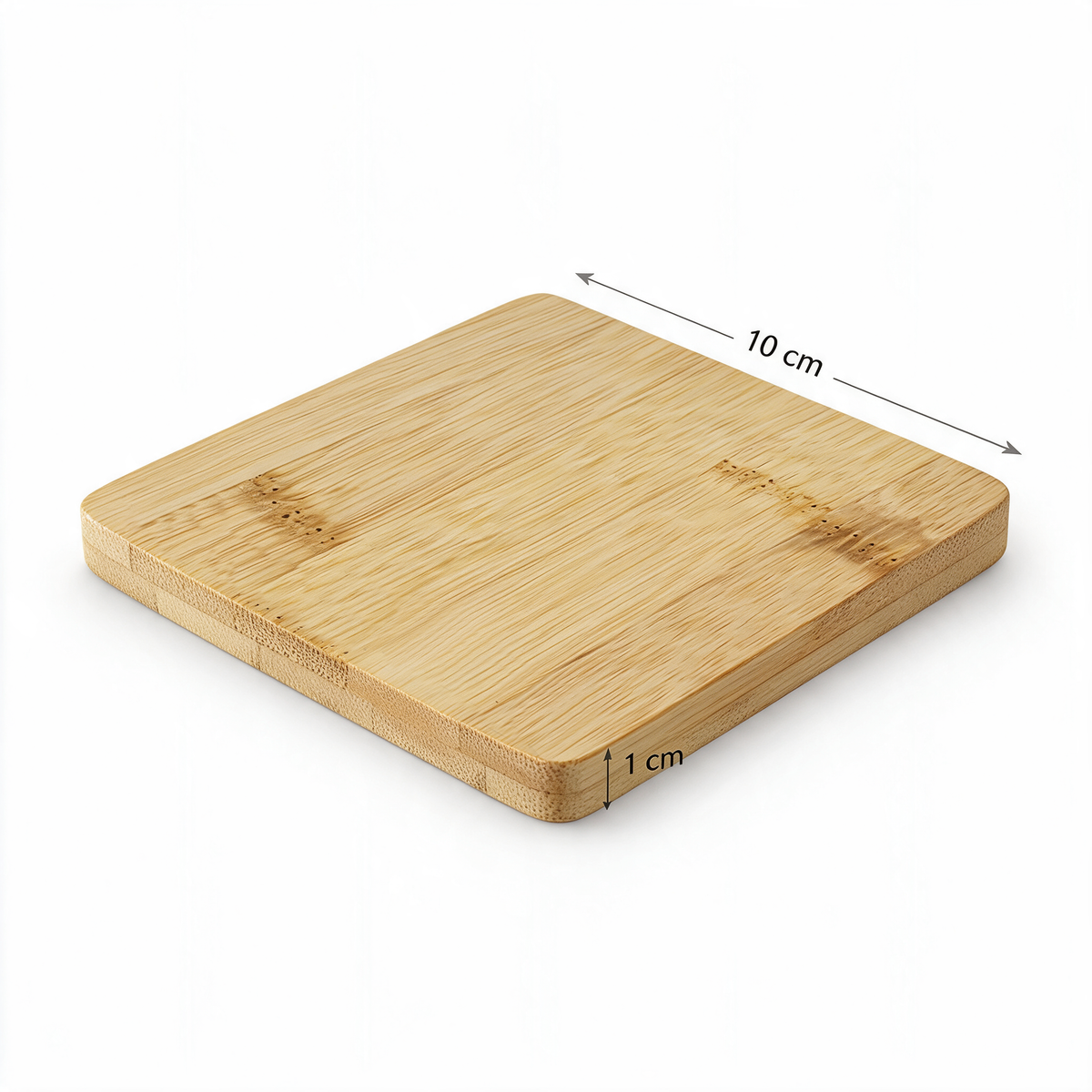 Custom Engraved Bamboo Square Coasters — Premium Eco-Friendly Drink Mats