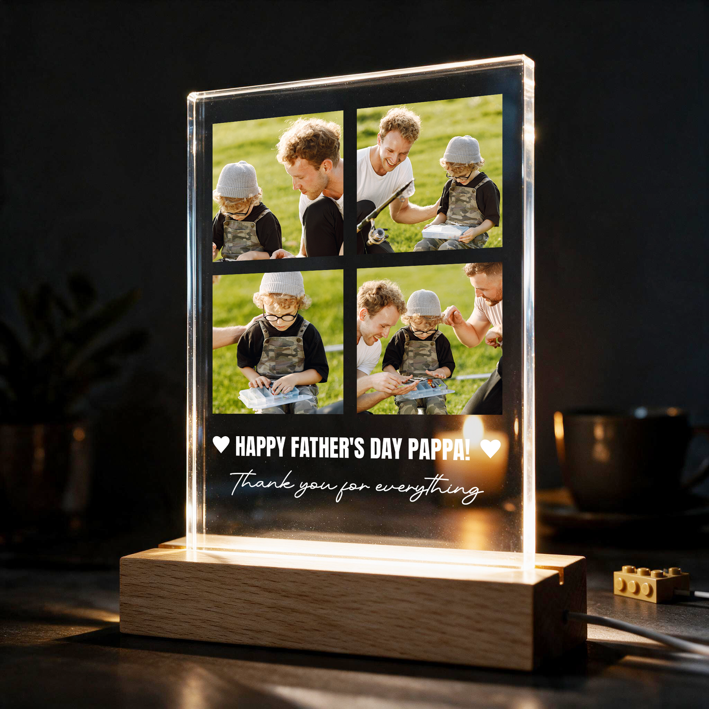 Personalised LED Photo Frame Night Light - Your Beautiful Story, Crafted to Glow Forever