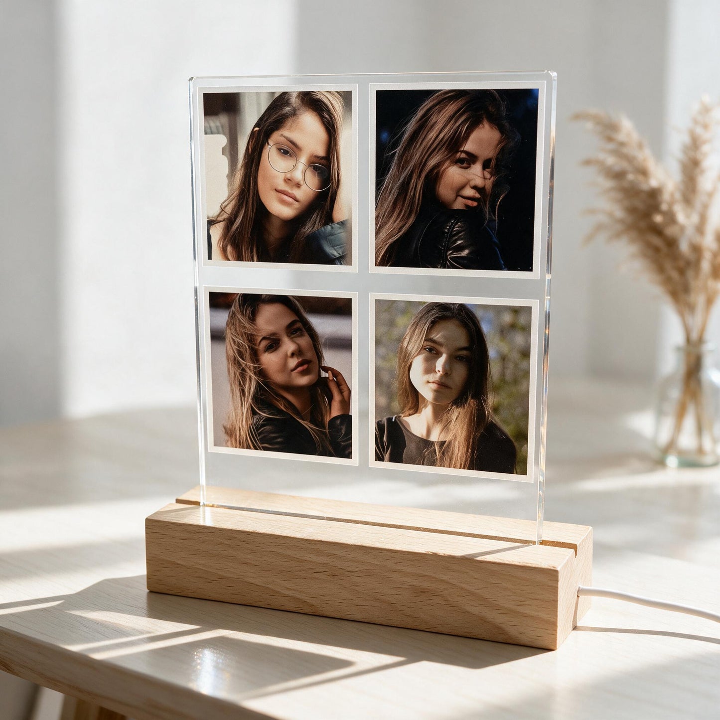 Personalised LED Photo Frame Night Light - Your Beautiful Story, Crafted to Glow Forever