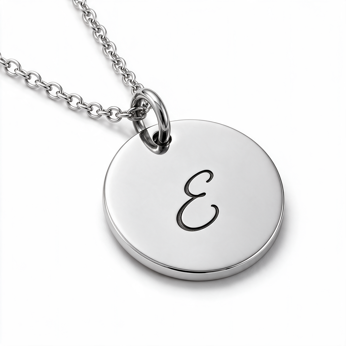 Personalised Initial & Birthstone Disc Necklace
