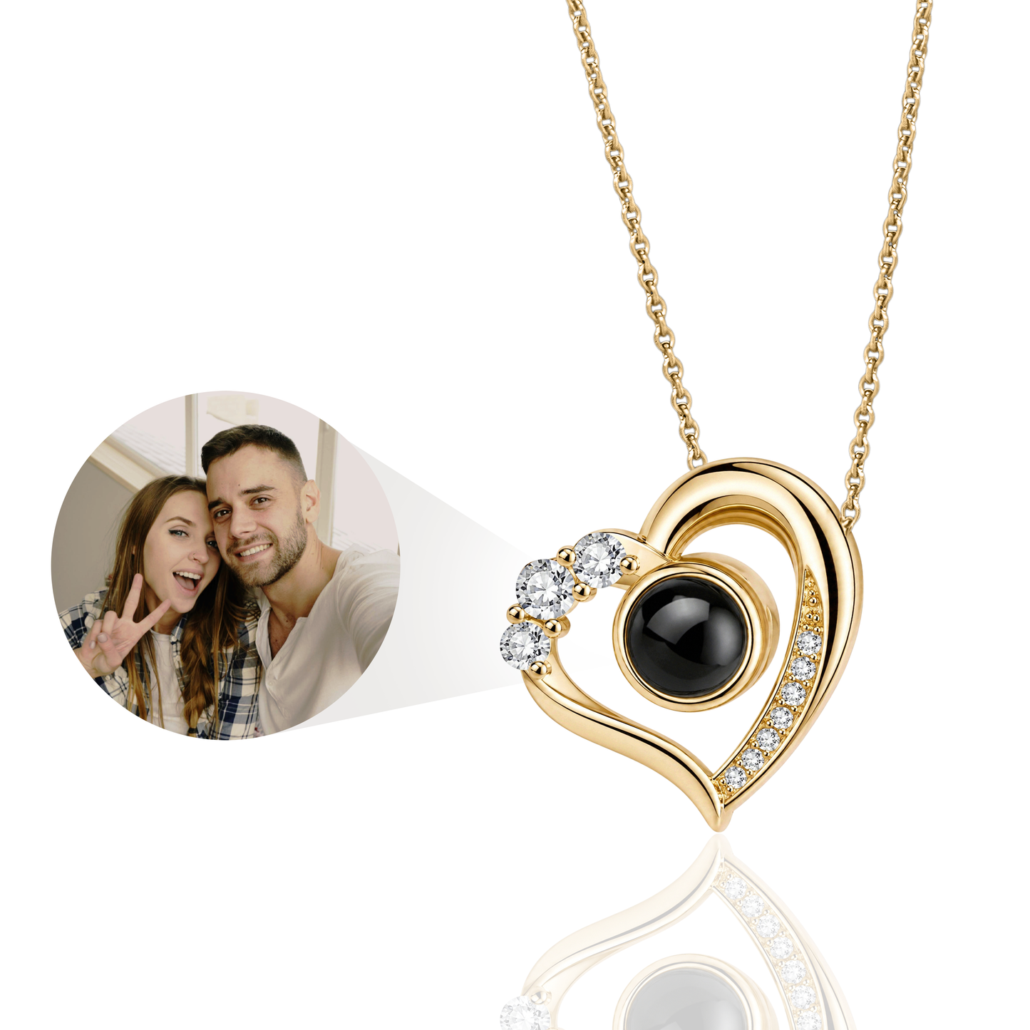 The Secret Close to Your Heart — Personalised Photo Projection Necklace