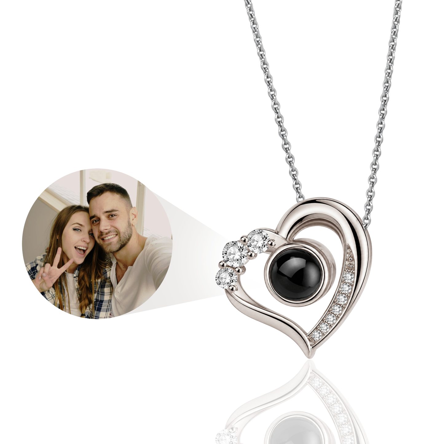 The Secret Close to Your Heart — Personalised Photo Projection Necklace