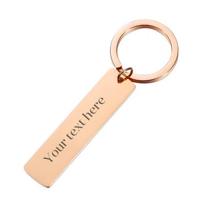 Custom Rectangle Keychain - Engraved Just for You