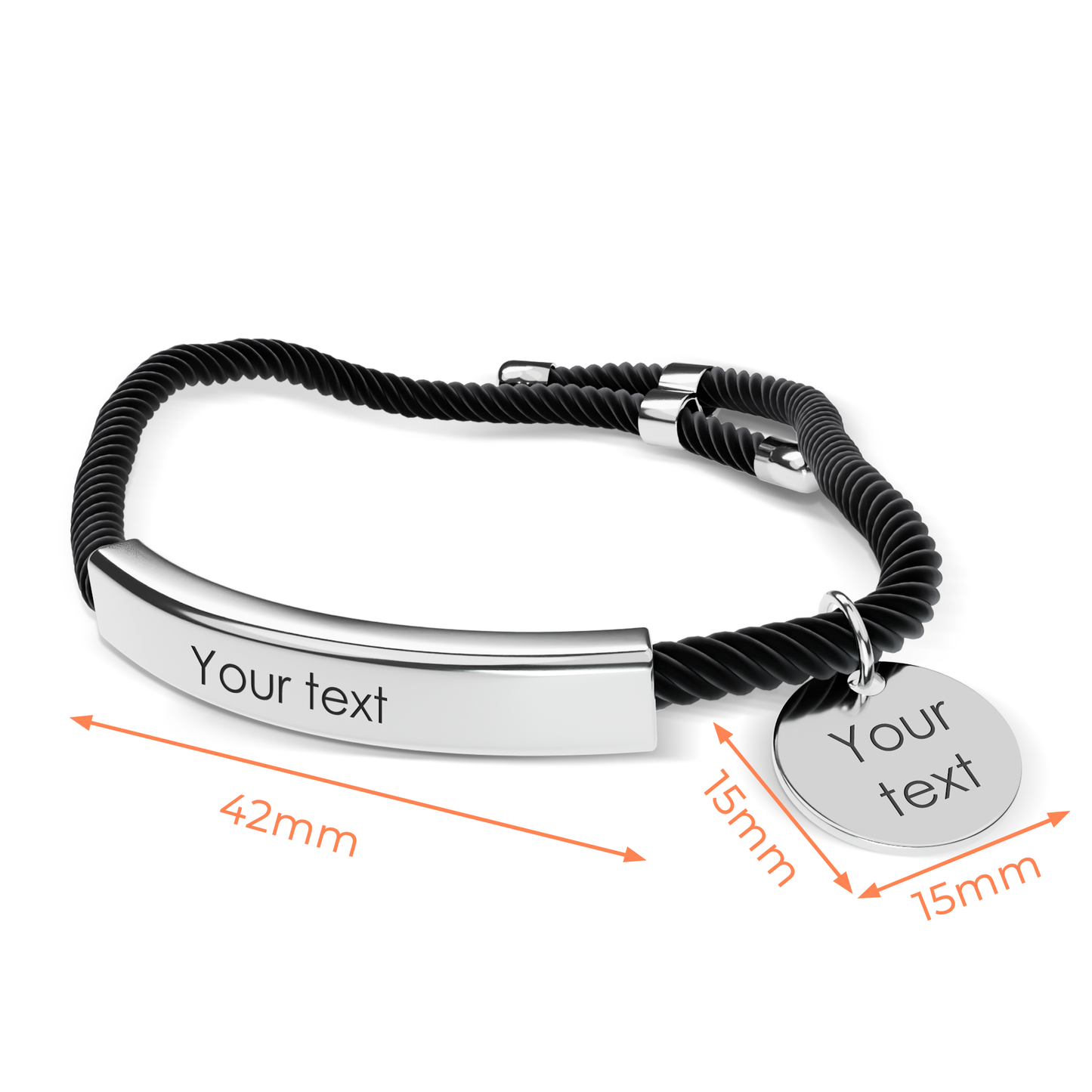 Her Story in Words – Custom Engraved Bracelet with Personal Message